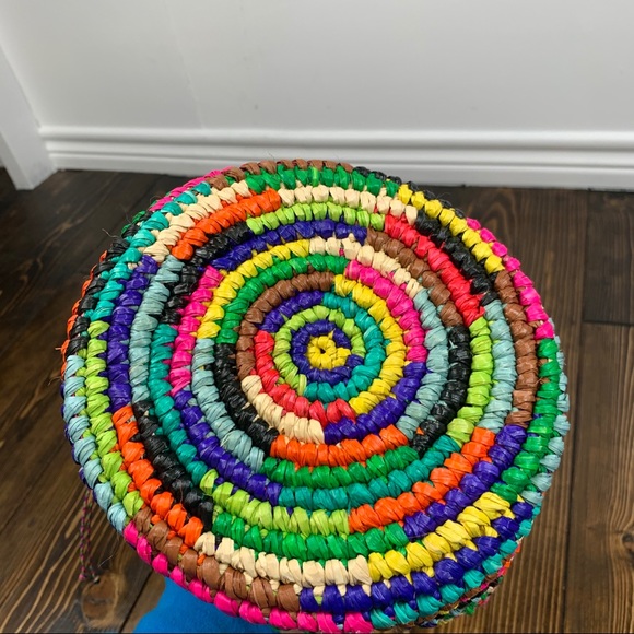 Sensi Studio Multicolor Woven Straw Baby Tote Bag - Picture 11 of 12